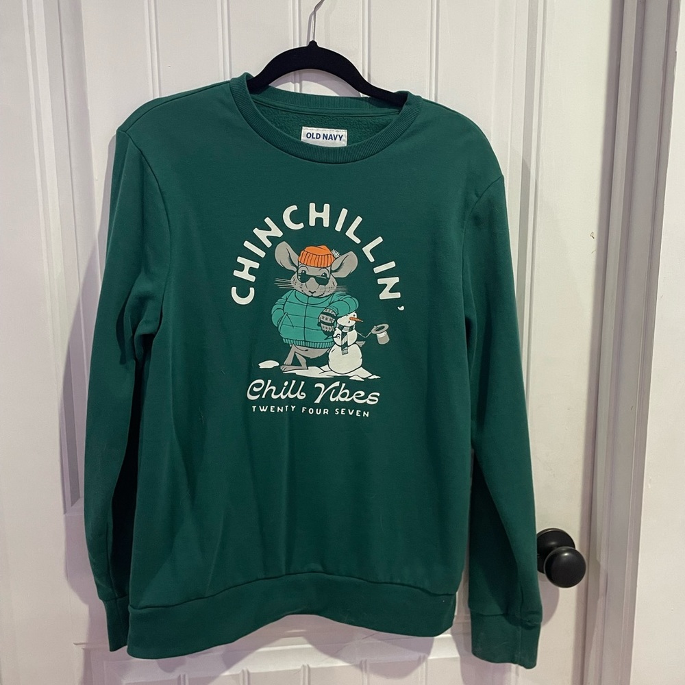 Green crewneck sweater. Size medium. Lightly used but still in great condition.